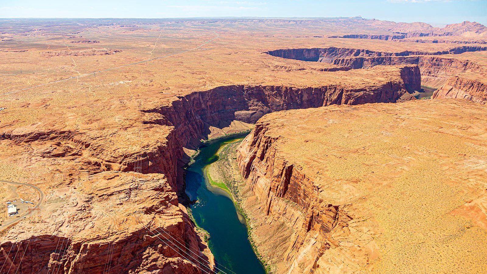 Blog photo of the Grand Canyon National Park with water visible at the bottom of the canyon