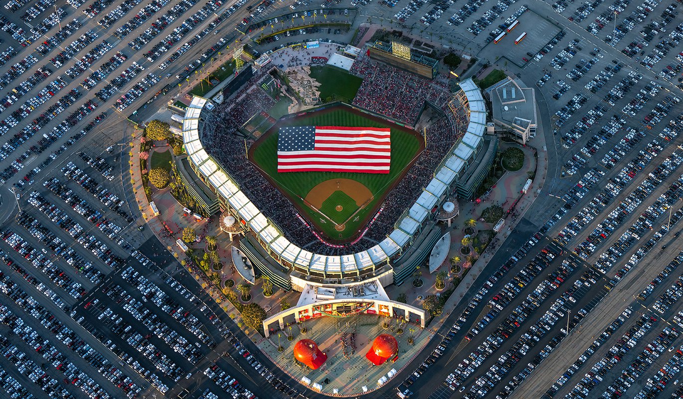 2024 Los Angeles Angels Home Opener West Coast Aerial Photography, Inc