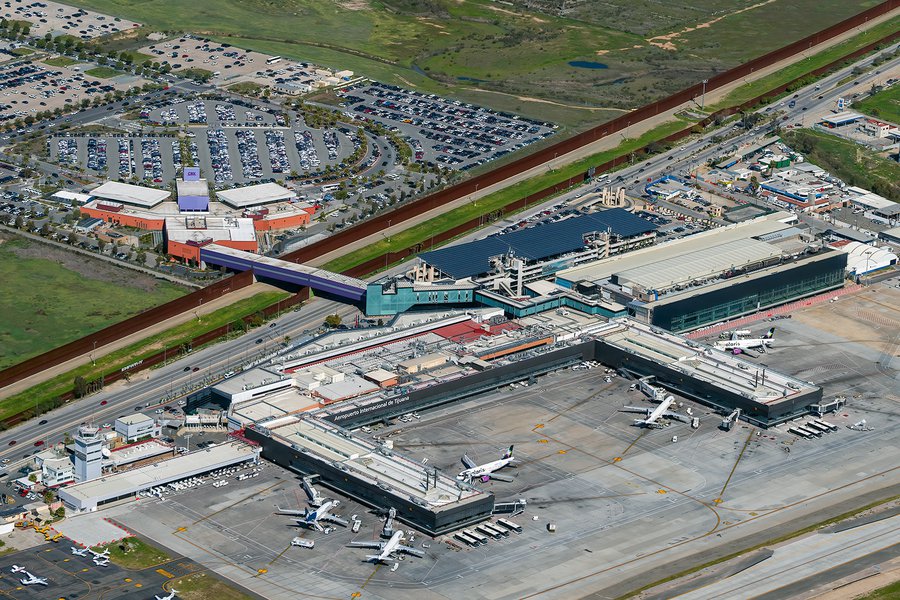 Blog image of construction of the new terminal building at Tijuana International Airport in Tijuana, Mexico
