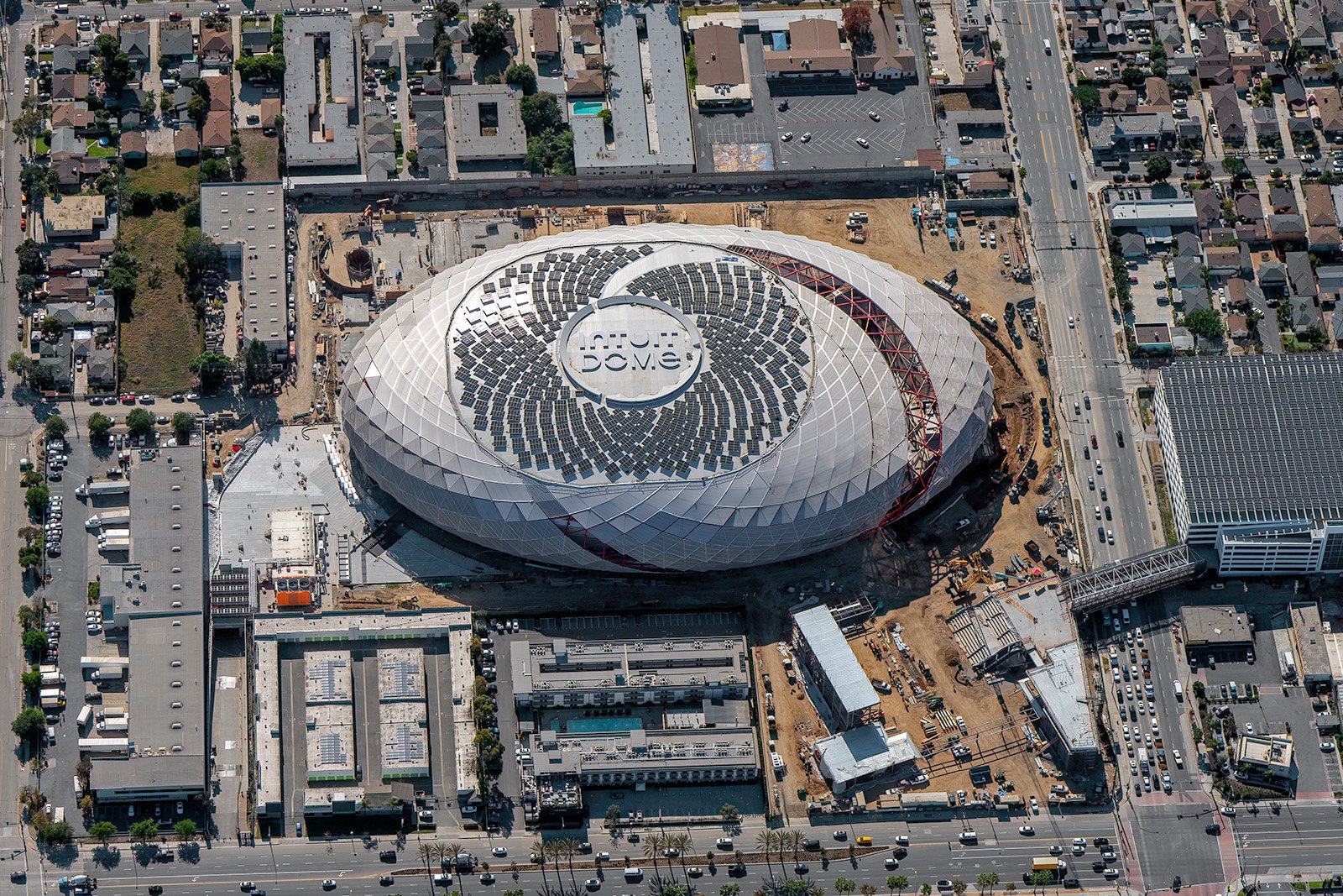 Variety Intuit Dome Construction West Coast Aerial Photography, Inc