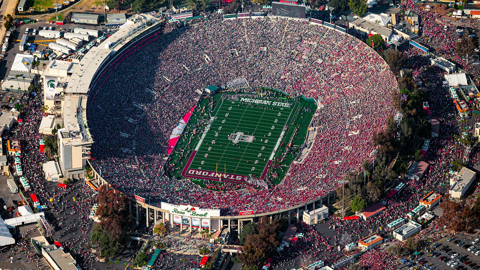 2014 Rose Bowl Game Michigan State University Spartans vs Stanford