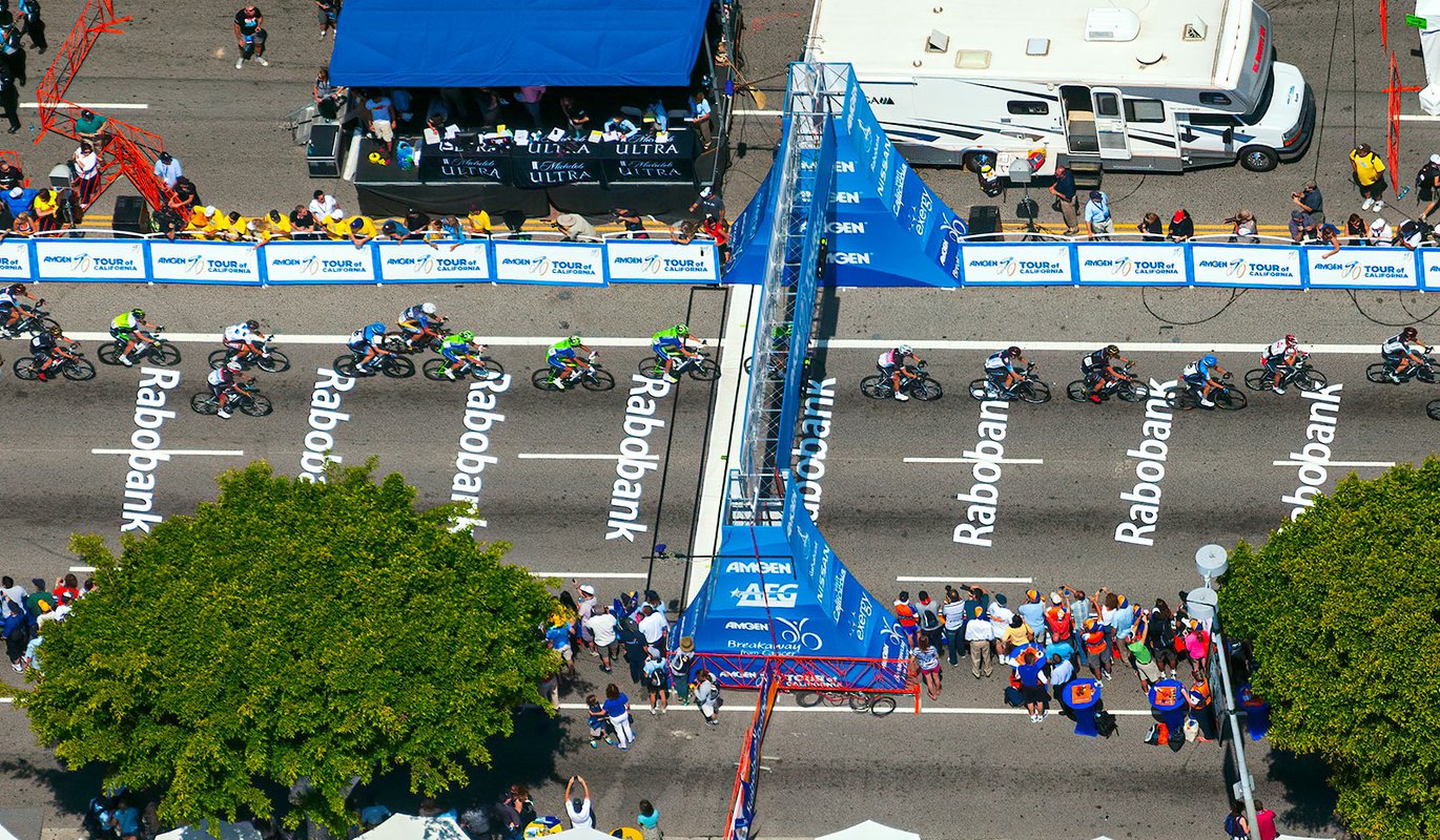 The Tour of California Bicycle Race West Coast Aerial Photography, Inc