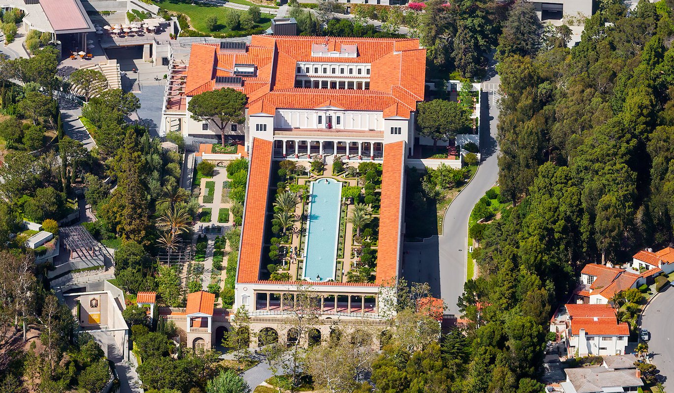 The Getty Villa in Malibu West Coast Aerial Photography, Inc